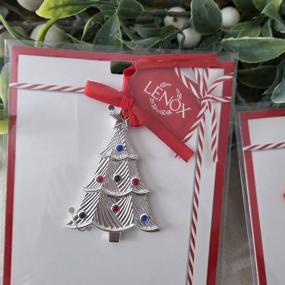 Lenox Silver Christmas Ornaments - Picture 3 of 6